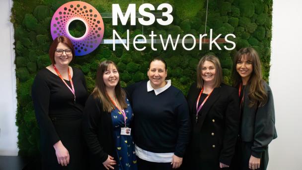 l-r: Sarah Hirst, Evie Huber, Vicki Miller, Natalie Harvey, Courtney Clark